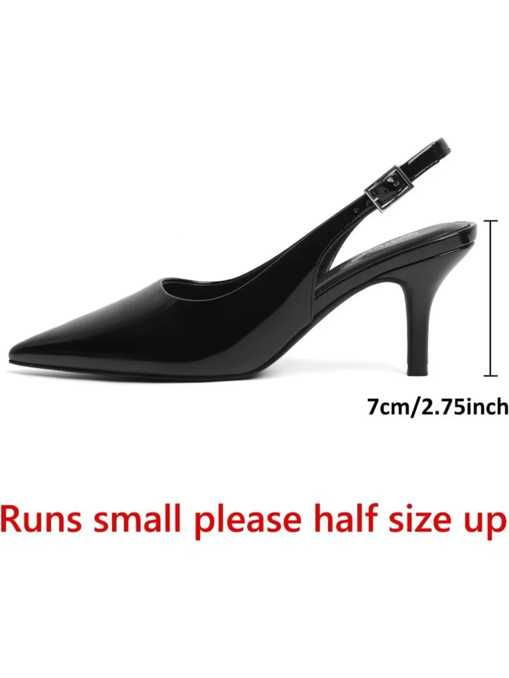 Women's Closed Black Patent Peep Open Toe Heels Comfortable Slip On Dress Shoes